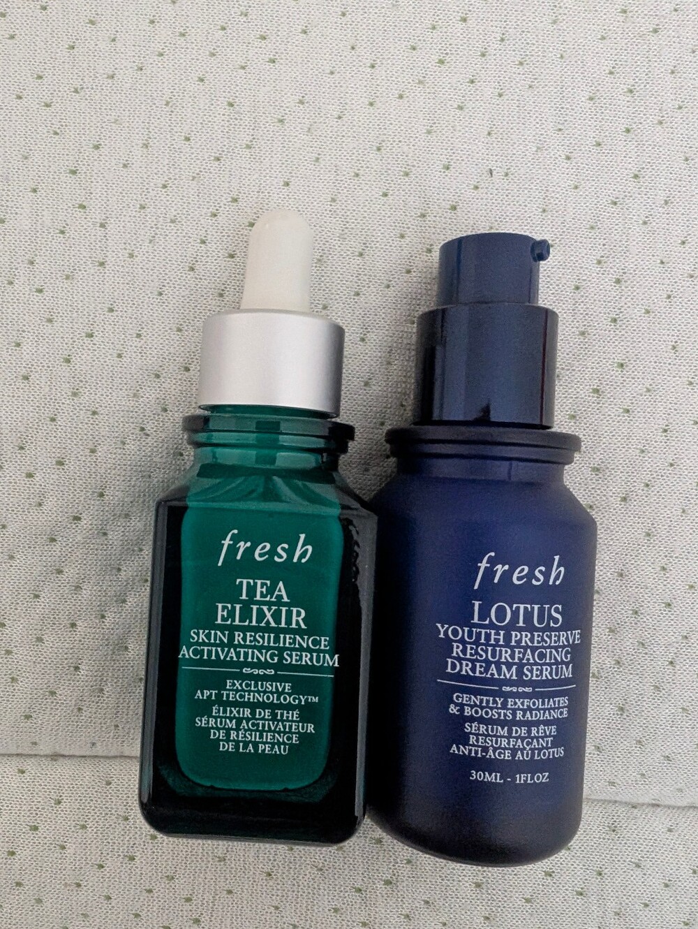 Fresh Skincare Serum Duo | Tea Elixir + Lotus Youth Preserve | 30ml Each |New